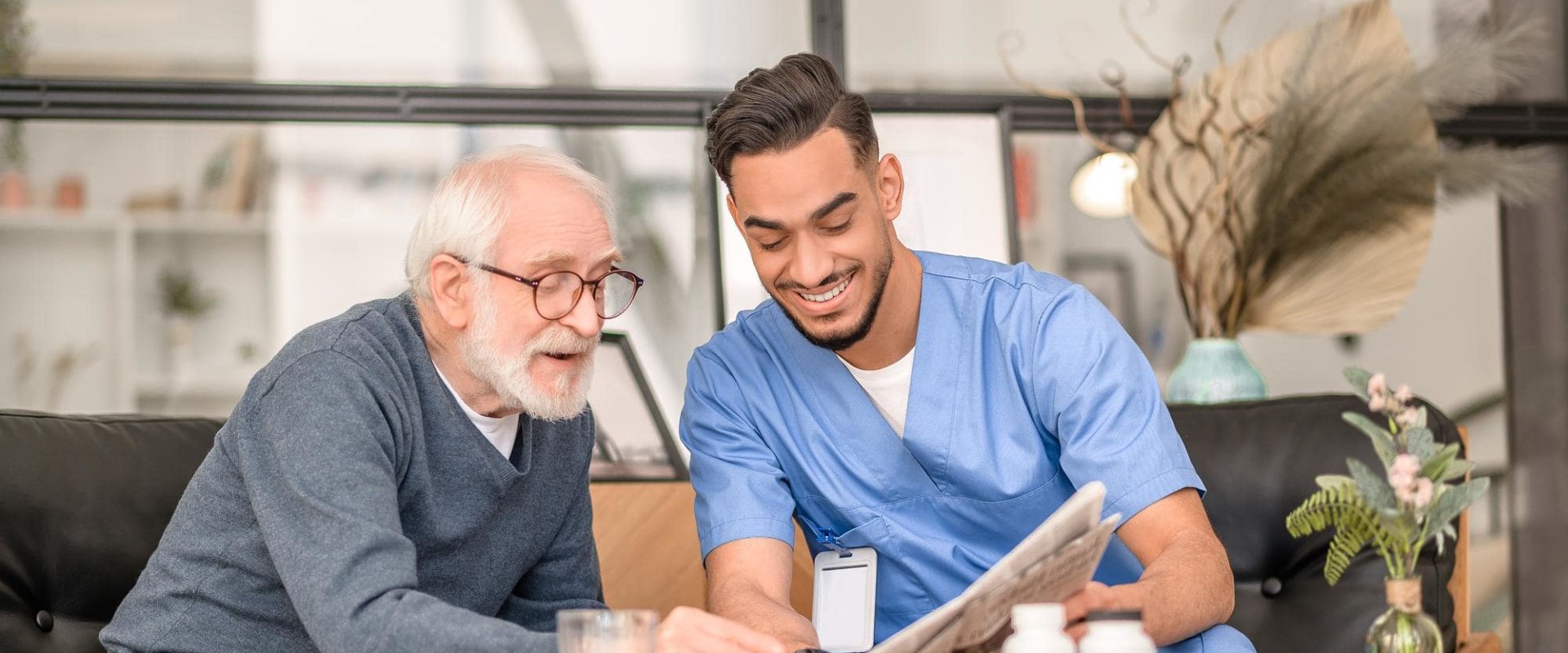 Where do most older people who need care receive that care?